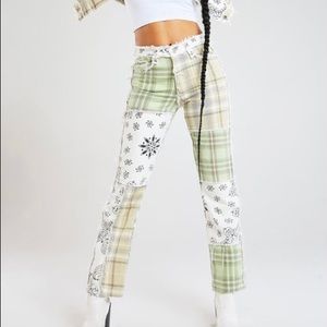 Jaded London patchwork bandana boyfriend jeans